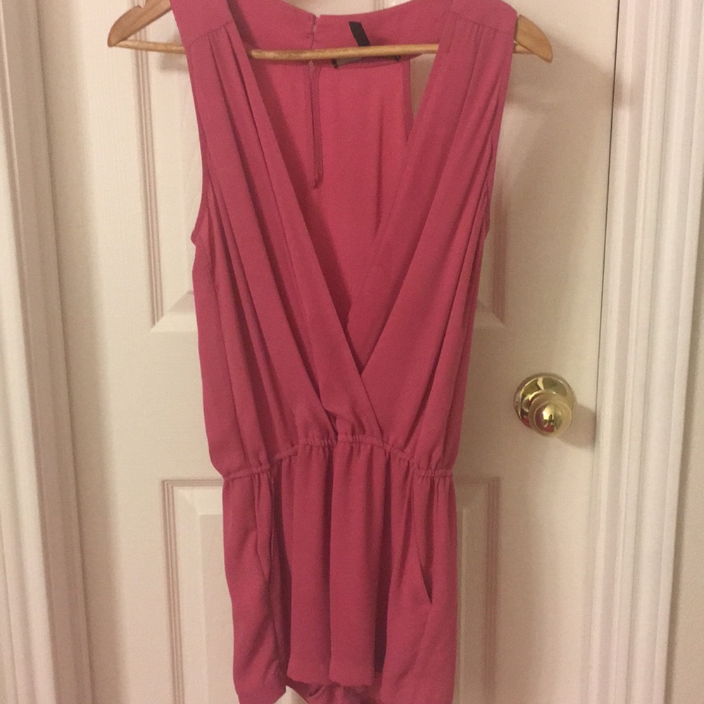 Pink overalls